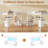 Loft Bed with Led Lights Metal Loft Bed Frame with L Shaped Desk and Wardrobe-420392477
