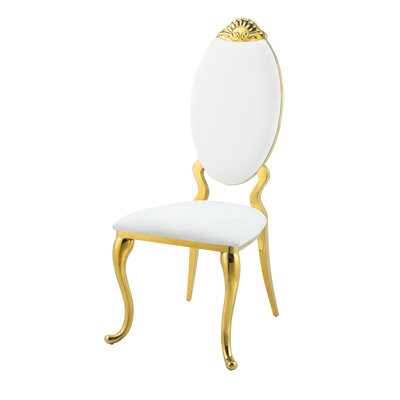 Whitbe 19'' H Faux Leather Upholstered Side Chair