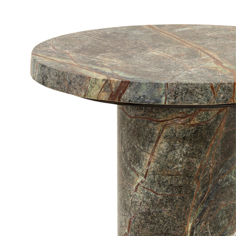 Daryna Marble Side Table, Green
