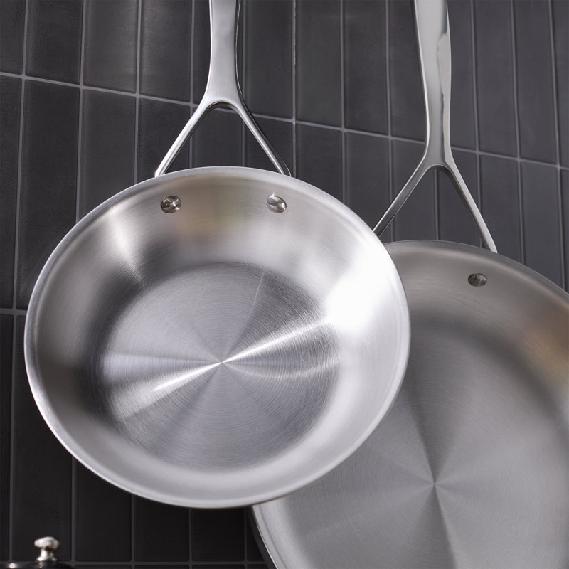 Demeyere Essential 5-Ply 2-Pc Stainless Steel Fry Pan Set