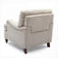 Chaise avec accoudoirs rembourrés 100% polyester doux par Timeless, siège d'appoint classique pour le salon, la chambre à coucher et le bureau
