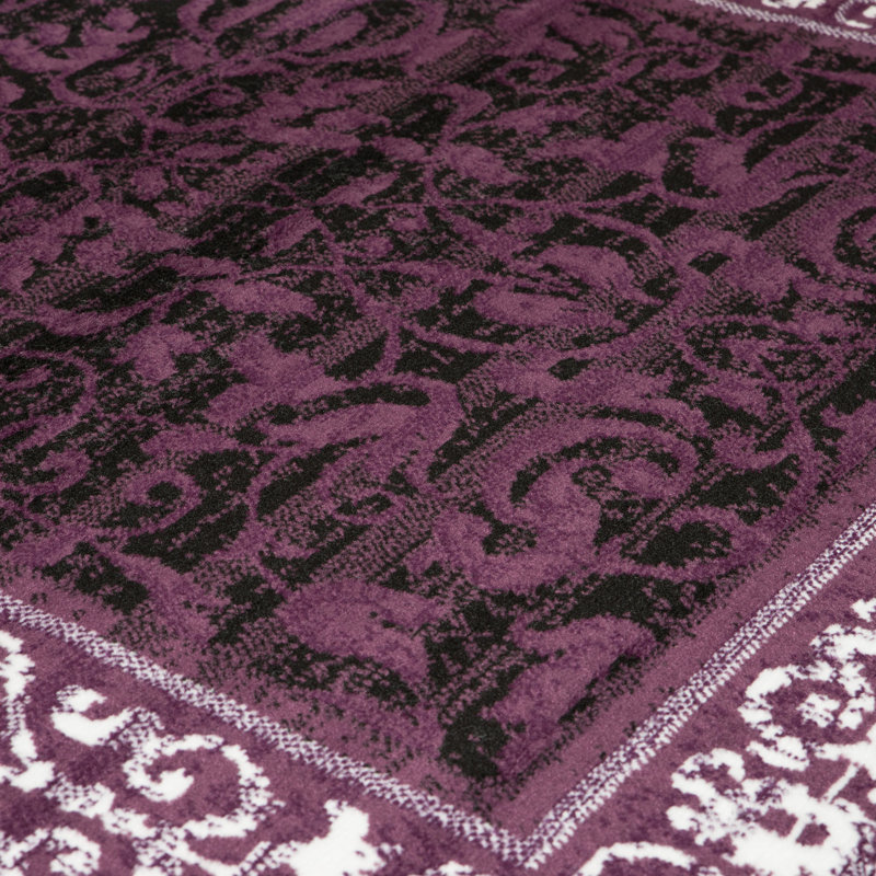 Tapis mauve Jeppesen, 2 pi 3 po x 7 pi 2 po
