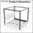 Upholstery Canopy Platform Bed with Headboard-81842948-81842951