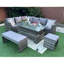 Samford 9 - Person Wicker Patio Dining Set with Rectangular Table , Cushions Included