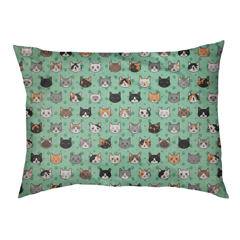 Campion Fleece Pet Bed, 52" L x 42" W, Green