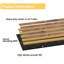 Panneaux muraux en bois à lattes en bois de 110 x 11 po Luxdecor-122624911
