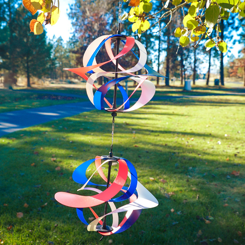 Poly Double Vortex Spinner, Red/White/Blue
