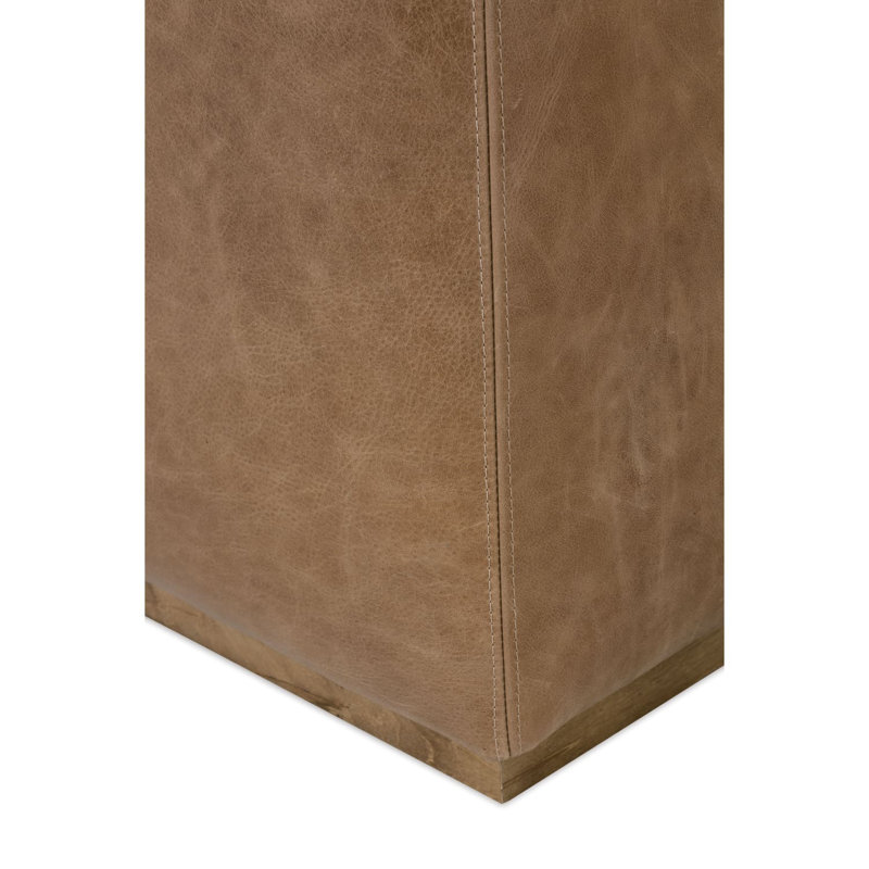Nugget Leather Dena Ottoman