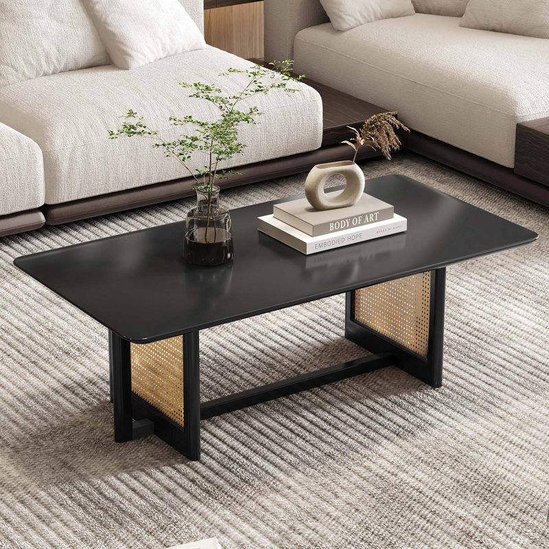 Tariffville Rectangle Coffee Table, Black