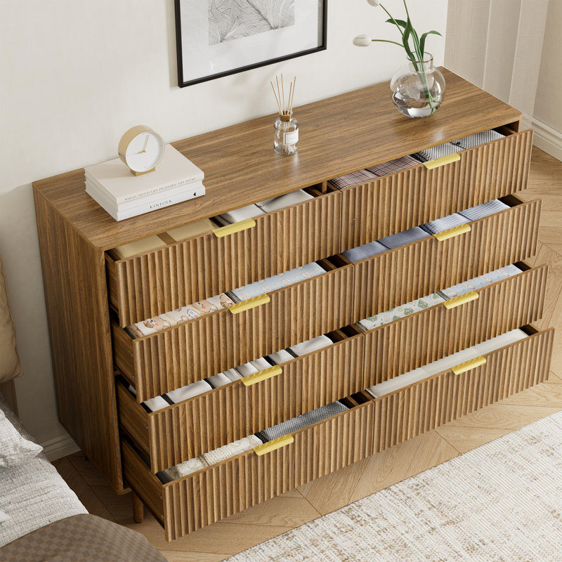 3-piece Bedroom Set (1 Dresser + 2 Nightstands) (set Of 3), Walnut