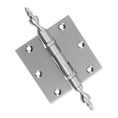 3.5" H x 3.5" W Solid Brass Ball Bearing Single Door Hinge
