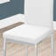 Chaise de salle à manger, ensemble de 2, d'appoint, rembourrée, cuisine, salle à manger, aspect cuir, métal-1334619615-1334619609
