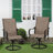 Angeli Outdoor Steel  Swivel Patio Dining Armchair-1115169191