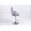 Swifton Swivel Upholstered and Velvet Adjustable Height Bar Stool with Stainless Steel Frame-1658184155
