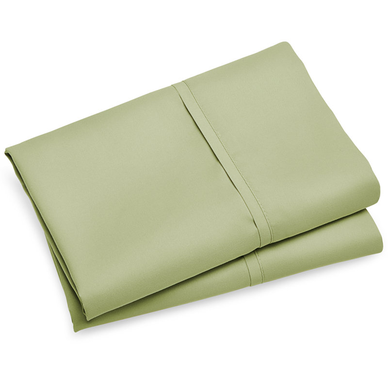 Microfiber Pillowcase, 12 Standard Pillowcases, Sage