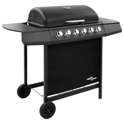 VidaXL 6 - Burner Natural Gas 13648 BTU BTU Gas and Charcoal Grill