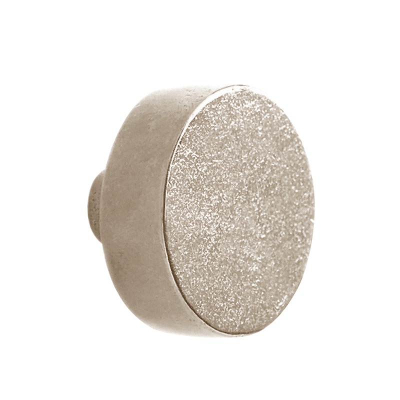 Luna Bronze Round Knob, White Bronze Brushed
