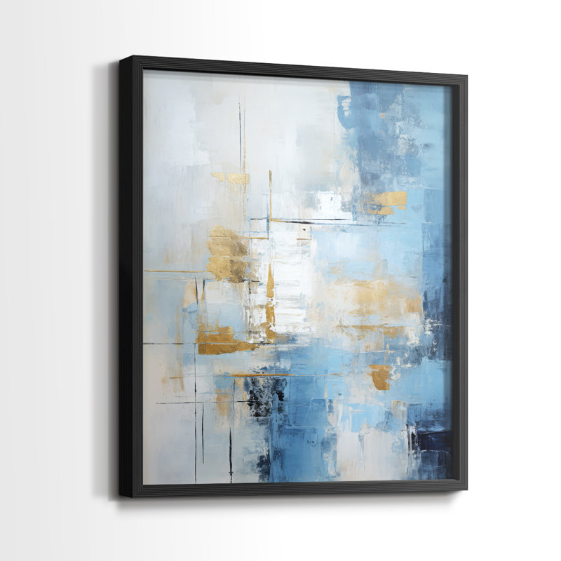 Série ABSTRACT Dxxviii - reproduction encadrée de qualité supérieure - prête à être accrochée - aucun clou requis