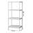 Harless Etagere Bookcase - 4-Tier Open Shelf, Industrial Storage Unit-2133122635