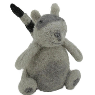4.5'' Wood Animals Hanging Figurine Ornament