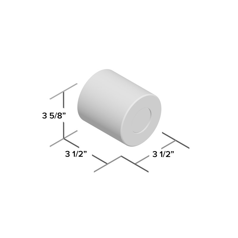 Toups 3.5'' W LED Outdoor Flush Mount, Brushed Aluminum
