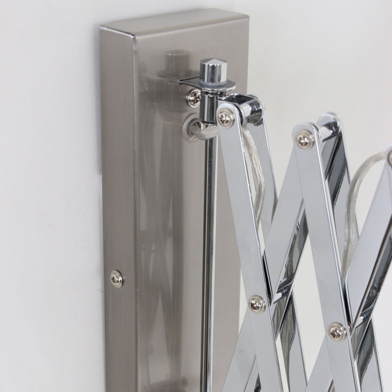 Ruth Plug-in Swing Arm Sconce, Steel
