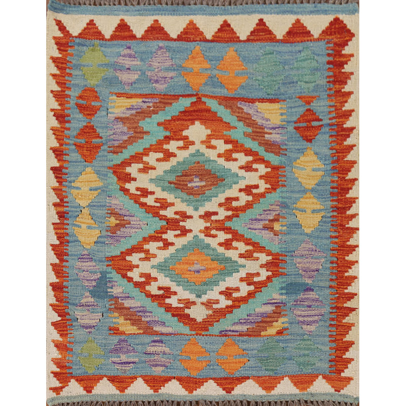 South Western Kilim Oriental Accent Rug 3x4