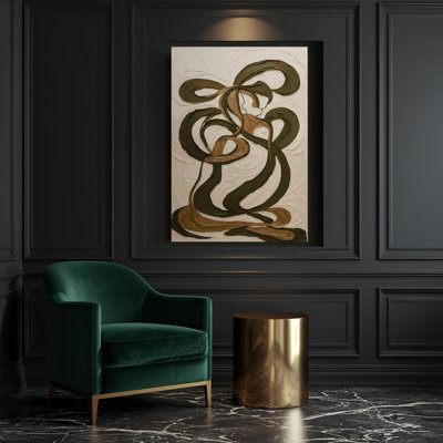 Abstract Figurative 47 Beige Canvas Wall Art