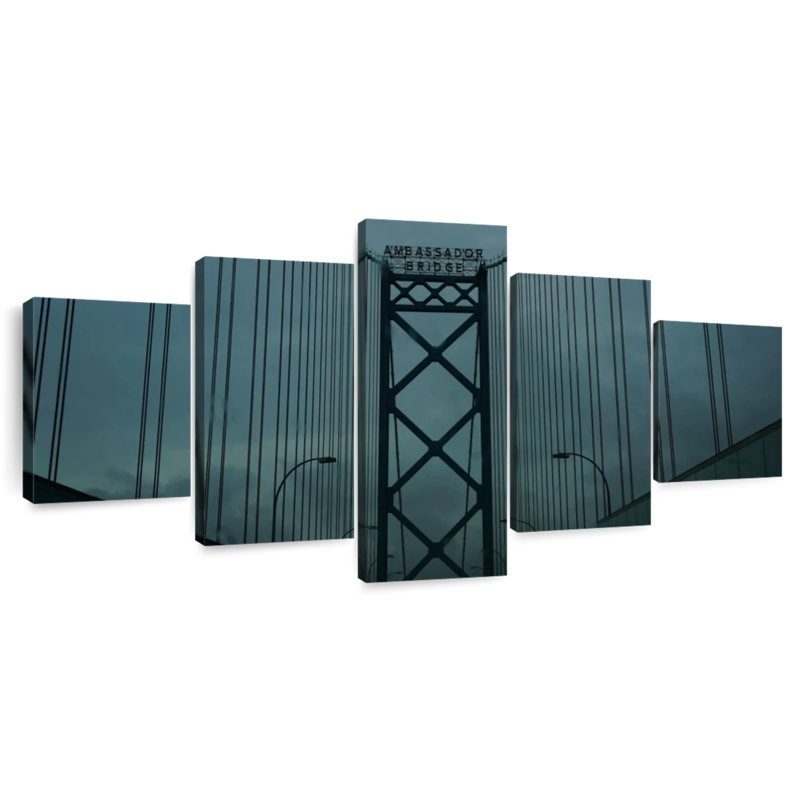 Detroit Ambassador Bridge, 42" H x 92" W