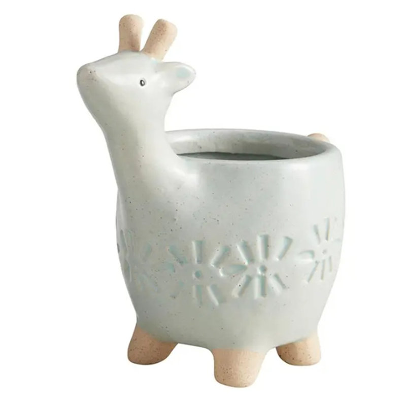 Mini Ceramic Succulent Planter - Deer