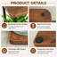 Étagère à plantes à 6 niveaux en métal et en bois, support d'angle à plusieurs niveaux pour plusieurs plantes, présentoir moderne pour pots de fleurs d'intérieur pour salon, patio, balcon (brun rustique)