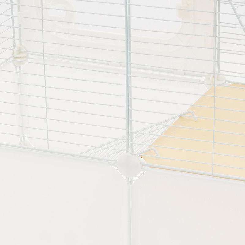 Cage pour animaux à grande capacité 3 étages, Blanc