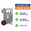 Réservoir de propane horizontal vertical Flame King de 20 lb avec OPD de qualité supérieure, jauge intégrée, roues de chariot