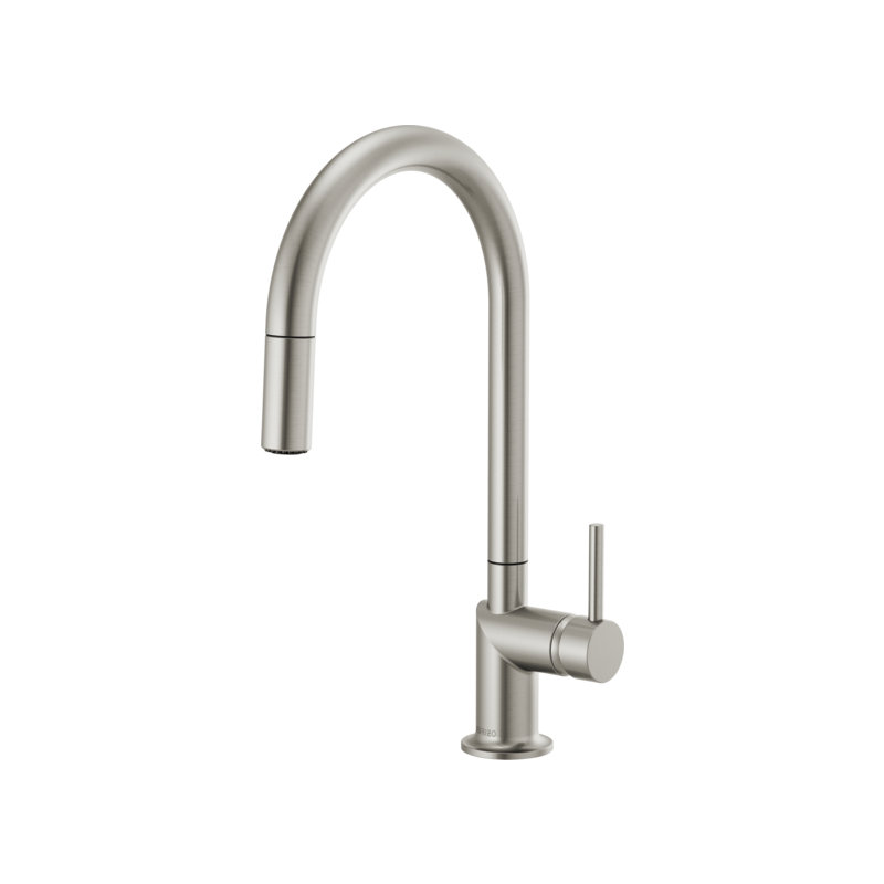 Odin® Pull-Down Faucet with Arc Spout, Lever, Stainless