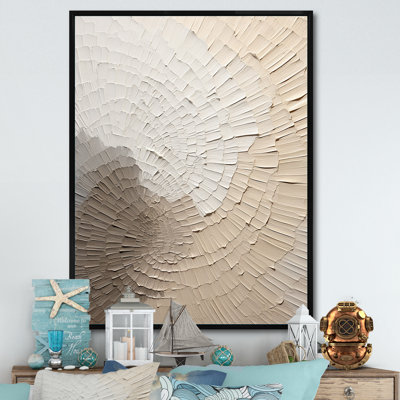 Minimaliste gracieux, art discret beige - Art mural minimaliste