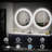 Gaulrapp Frameless Rounded Anti Fog LED Lighted Dimmable Wall Mounted Bathroom Vanity Mirror-2083067517