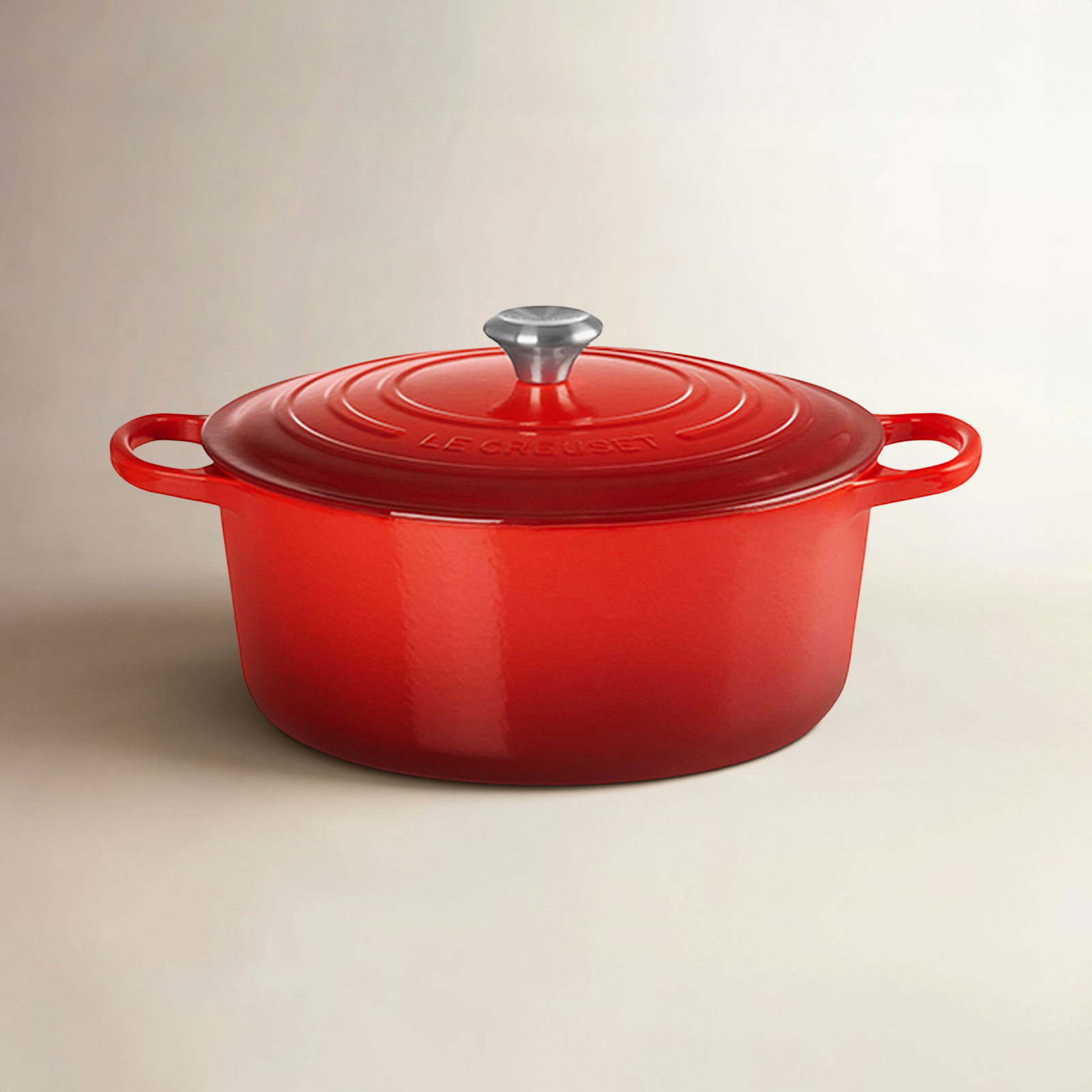 Le Creuset Enameled Cast Iron Dutch Oven, 9 quarts, Cerise