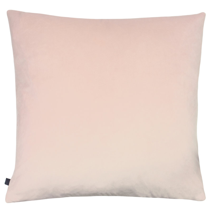 Houndstooth Square Cushion, Rose Gold/Blush, Polyester
