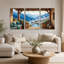 Ensemble de 3 toiles montagnardes, "Mountain Hot Springs Terrace"-279819232
