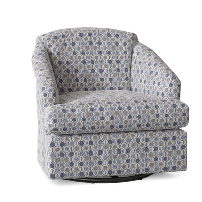 Cass Upholstered Swivel Rocker Armchair