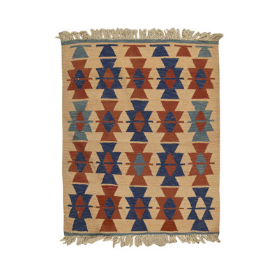 Wool Geometric Area Rug