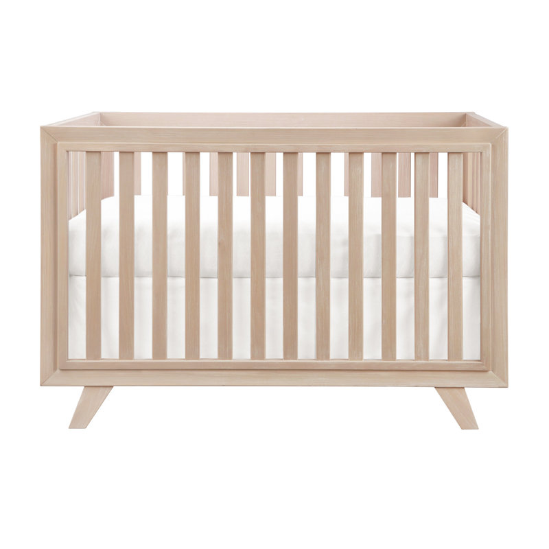 Wooster Almond 3-in-1 Convertible Crib with Multi-Level Paneling