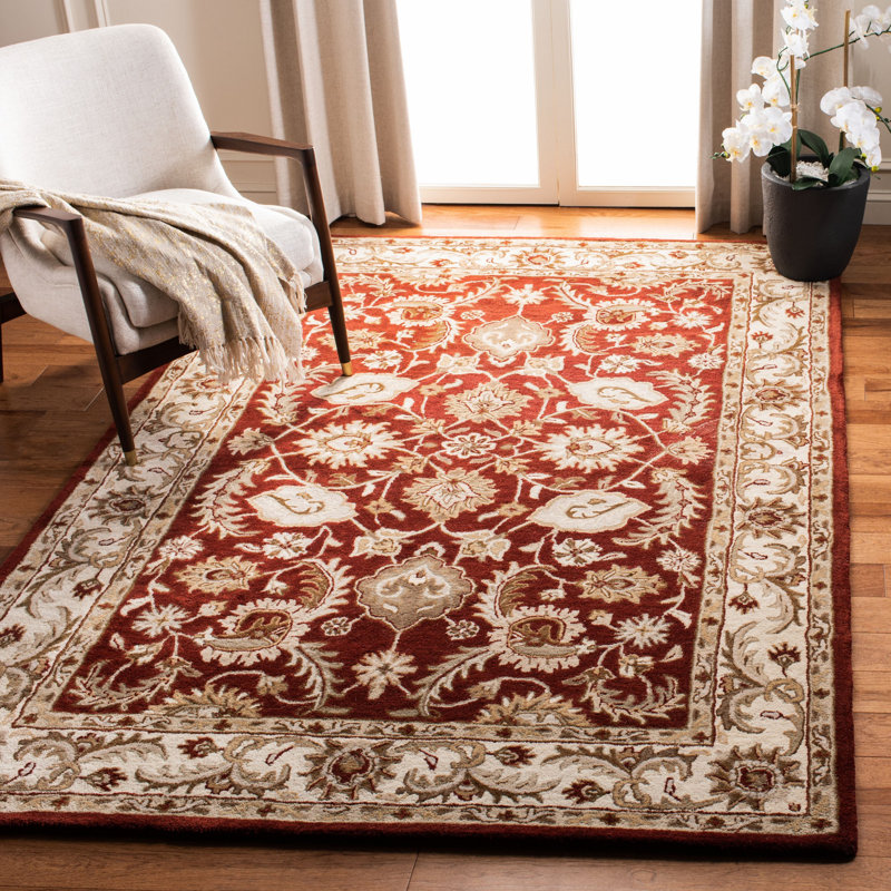 Tapis oriental en laine touffeté à la main Colliers, Rectangle 6 pi x 9 pi
