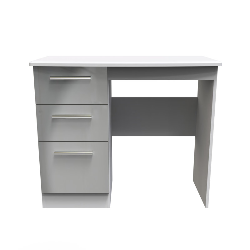 Borgeson Dressing Table, Grey Gloss/Grey