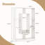 Olna 60 cm W Geometric Bookcase-1978763820