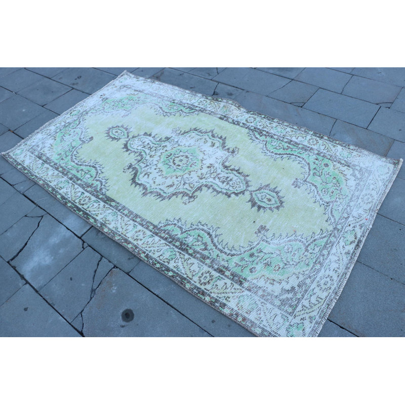 Tapis turc vert Anatolian