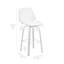 Tabouret de bar pivotant en similicuir et bois noyer 26 po Belora-129865894