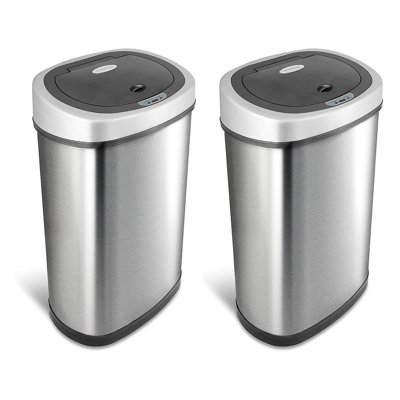 Stainless Steel Motion Sensor Trash Can - 13.2 Gallons
