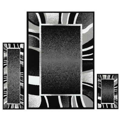 Ensemble de tapis noir Chippenham