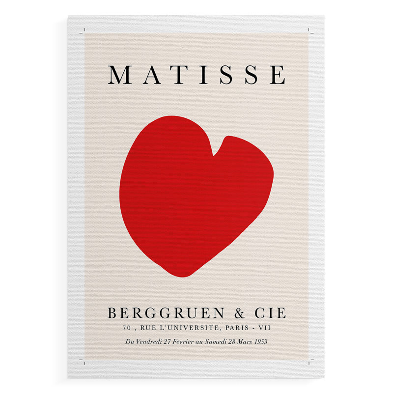 Matisse CCXV III, reproduction encadrée - reproduction de toile seulement - non encadrée, H 27 po x l 18 po